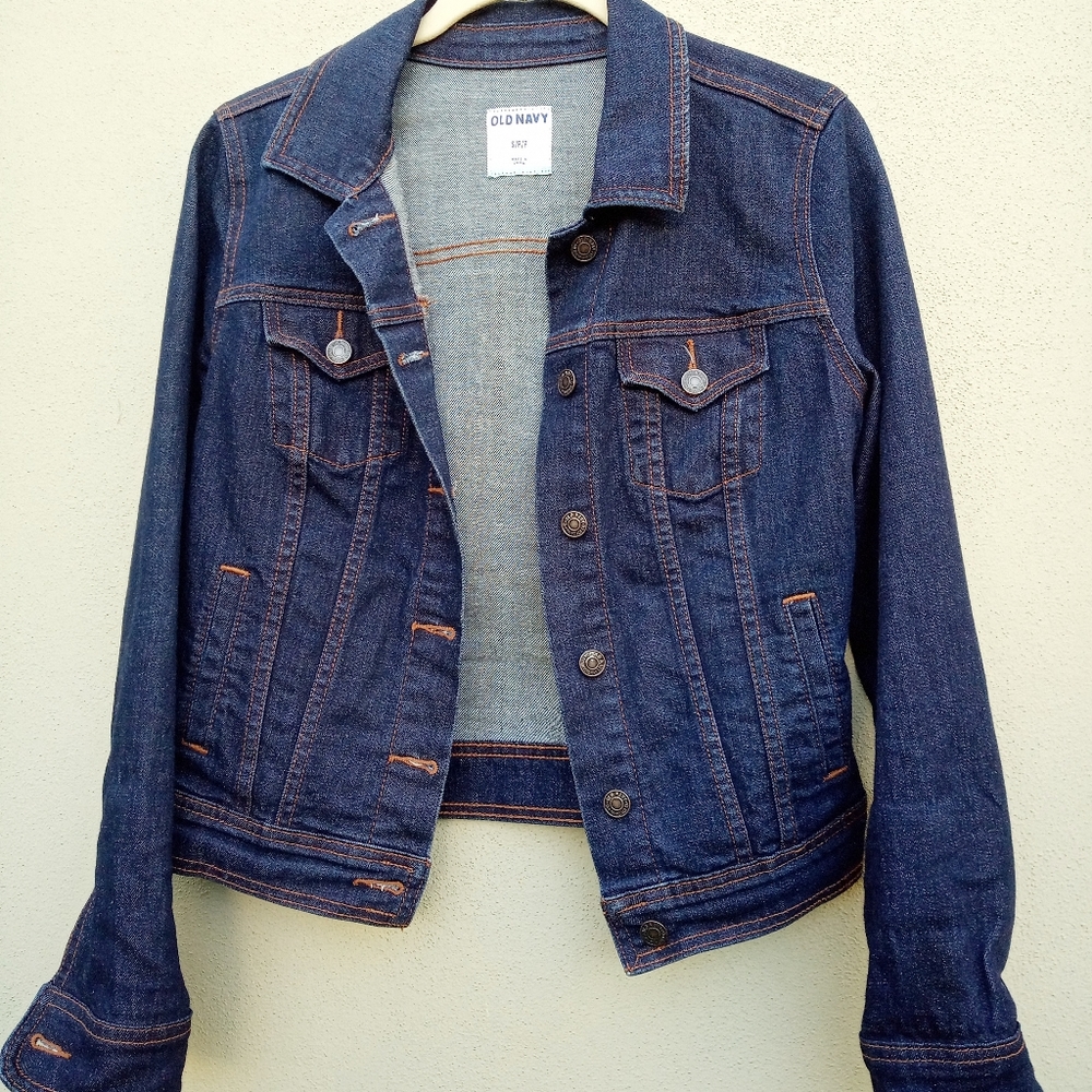 Old Navy Blue Jean Jacket Size Small